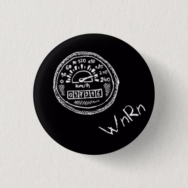 Badge Rond 2,50 Cm W'nR'n JEÛNENT bouton (Devant)