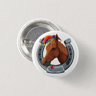 Badge Rond 2,50 Cm Woody le poney