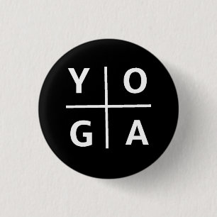 Badge Rond 2,50 Cm Yoga