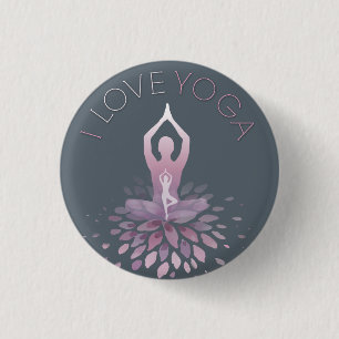 Badge Rond 2,50 Cm yoga statement