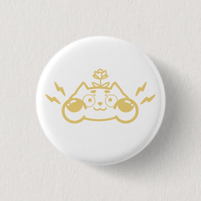 Badge Rond 2,50 Cm Zappy Chip the Cute Chipmunk (Devant)