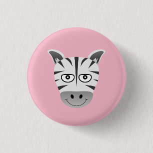 Badge Rond 2,50 Cm Zèbre