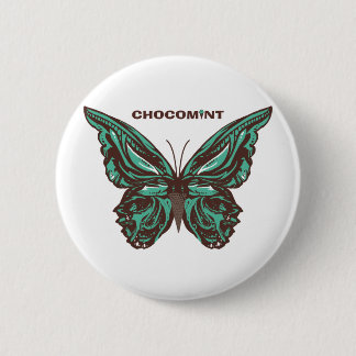 BADGE ROND 5 CM チョコミント 蝶