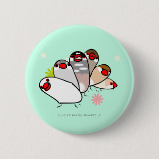 BADGE ROND 5 CM ブンザイル小花バッジ
