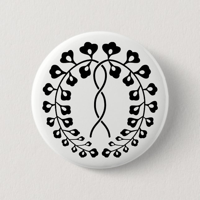 BADGE ROND 5 CM 一 藤 条 (Devant)