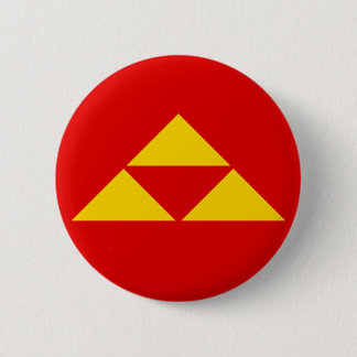 Badge Rond 5 Cm 三つ鱗 Mitsu-uroko
