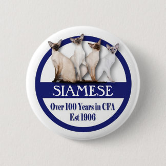 Badge Rond 5 Cm 100 années siamoises de bouton