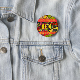Badge Rond 5 Cm 100 Anniversaires floraux