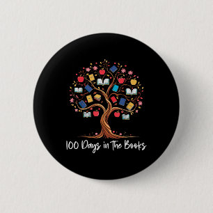 Badge Rond 5 Cm 100 Jours Dans Les Livres Lecture Enseignant 100èm