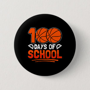 Badge Rond 5 Cm 100 Jours D'École Bysketll Pour Les Étudiants Entr