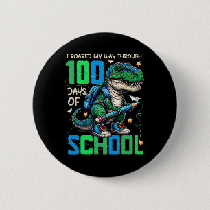 Badge Rond 5 Cm 100 Jours D'École Trex 100 Jours Plus Smarter 100E