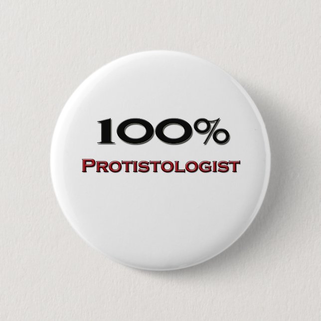Badge Rond 5 Cm 100 pour cent Protistologist (Devant)