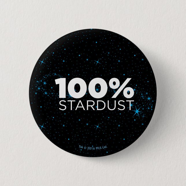 Badge Rond 5 Cm 100% Stardust (Devant)