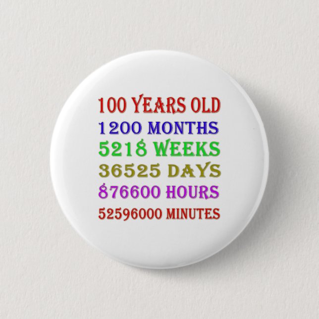 Badge Rond 5 Cm 100e anniversaire Jalons (Devant)