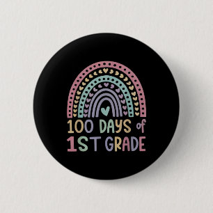Badge Rond 5 Cm 100e Jour De L'École 1ère Année 100 Jours Smarter
