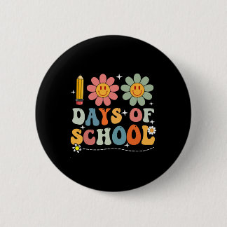 Badge Rond 5 Cm 100e Jour De L'École Étudiants Mets Garçons Filles