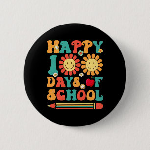 Badge Rond 5 Cm 100ème Jour De L'Enseignant Super - 100 Jours Smar