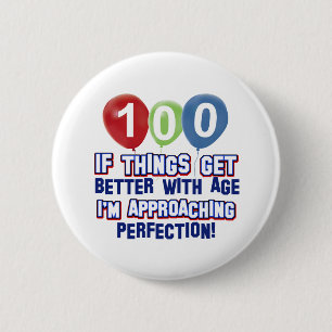 Badge Rond 5 Cm 100th conceptions d'anniversaire