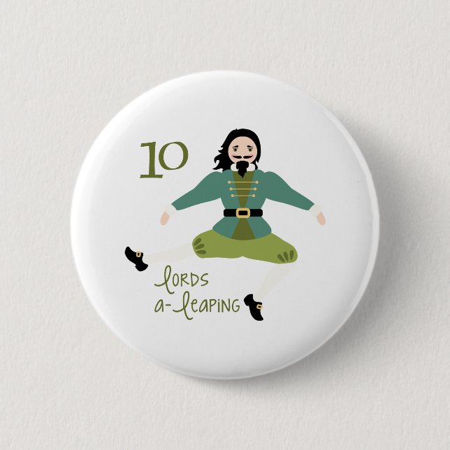 Badge Rond 5 Cm 10 seigneurs qui sautent (Devant)