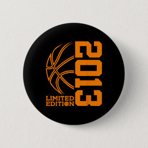 Badge Rond 5 Cm 10e ANNIVERSAIRE BASKETBALL LIMITED EDITION 2013