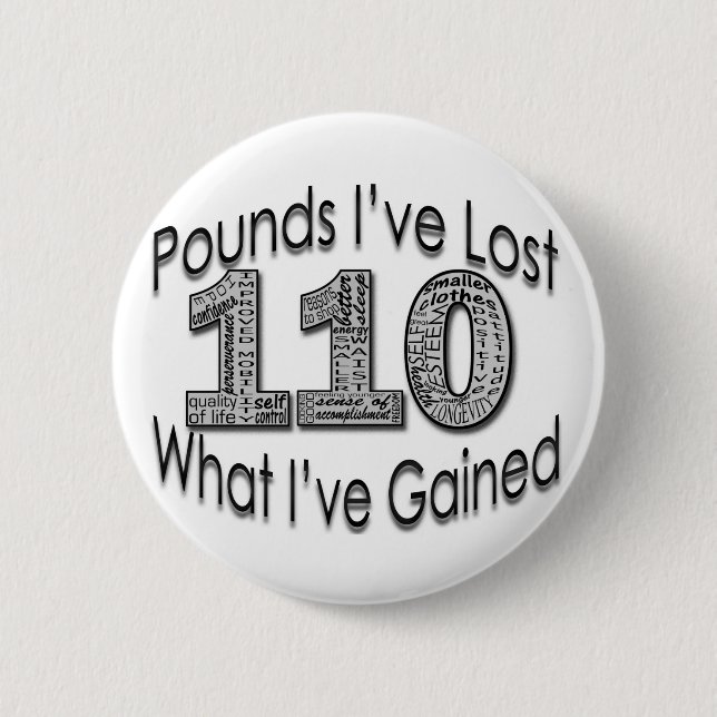 Badge Rond 5 Cm 110 livres de bouton perdu (Devant)