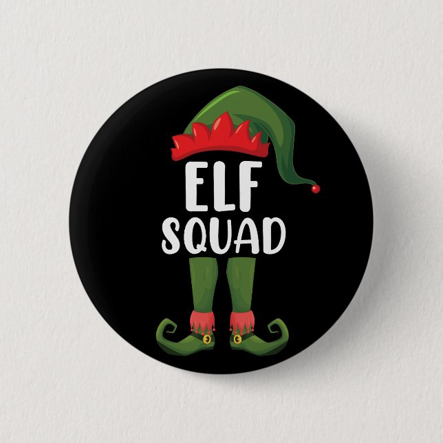 Badge Rond 5 Cm 11 Squad Funny Family Matching Christmas (Devant)