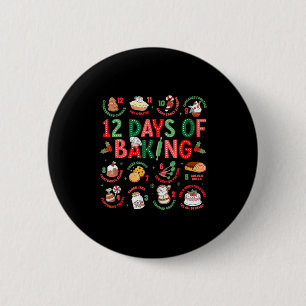 Badge Rond 5 Cm 12 Jours De Boulangerie Boulanger Noël Cuisinier C