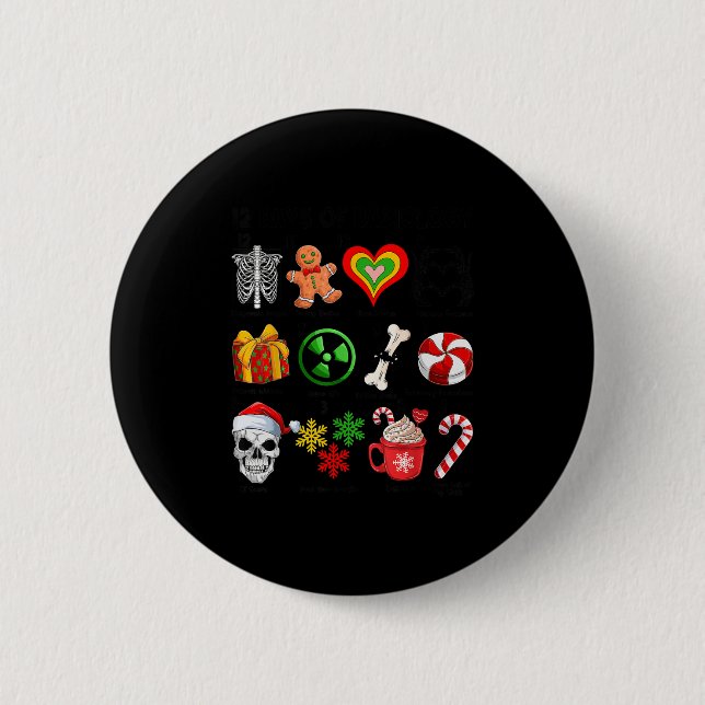 Badge Rond 5 Cm 12 Jours De Radiologie Technicien Xray Ct Irm Joye (Devant)