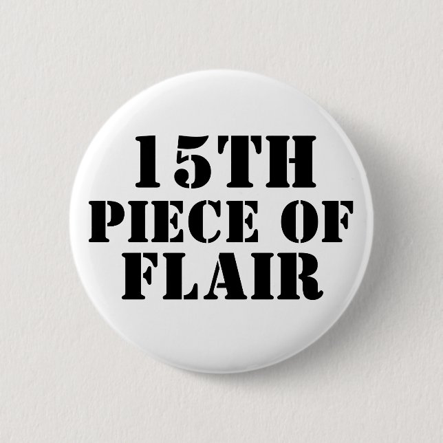 Badge Rond 5 Cm 15ème Morceau de talent (Devant)