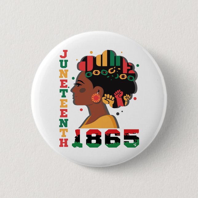 Badge Rond 5 Cm 1865, 1865, Femmes africaines noires (Devant)