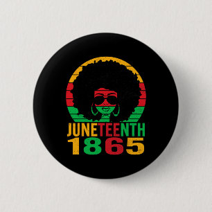 Badge Rond 5 Cm 1865 Le dix-neuvième jour célèbre la liberté afro-