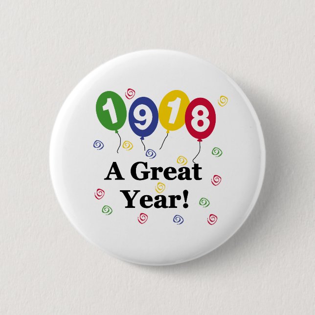 Badge Rond 5 Cm 1918 un anniversaire de grande année (Devant)