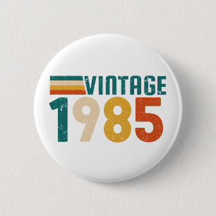 Badge Rond 5 Cm 1985 vintage