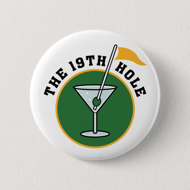 Badge Rond 5 Cm 19ème Trou (Devant)
