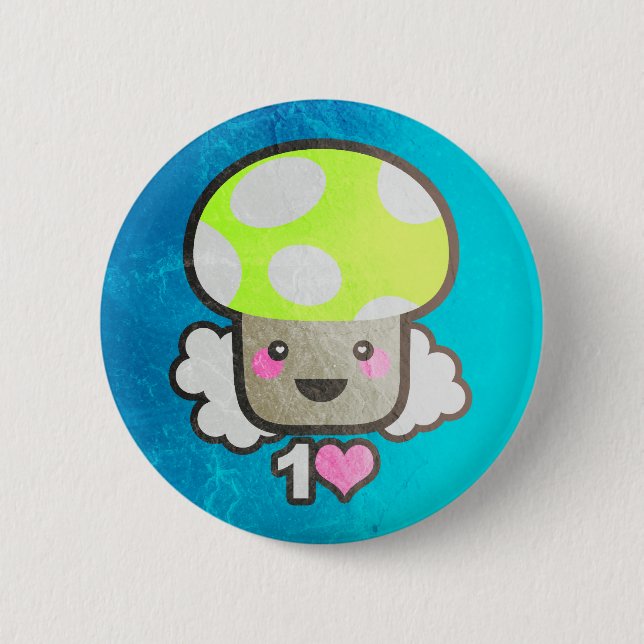 Badge Rond 5 Cm 1 amour (Pin) (Devant)