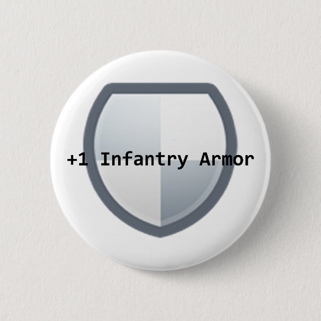Badge Rond 5 Cm +1 armure (Devant)