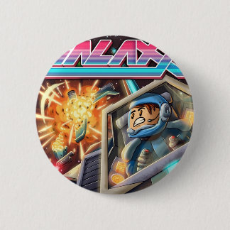 Badge Rond 5 Cm 1 bouton de galaxie