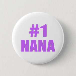 Badge Rond 5 Cm #1 Nana (pourpre)