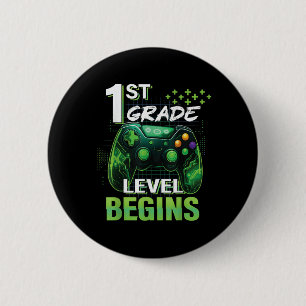 Badge Rond 5 Cm 1er jour de 1ère année commence le premier grade G