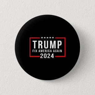 Badge Rond 5 Cm 2024 Réparez l'Amérique Donald Trump 2024