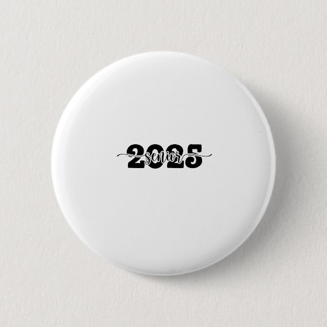 Badge Rond 5 Cm 2025 Classe d'études supérieures de l'école 2025 (Devant)