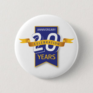 Badge Rond 5 Cm 20 ans de design