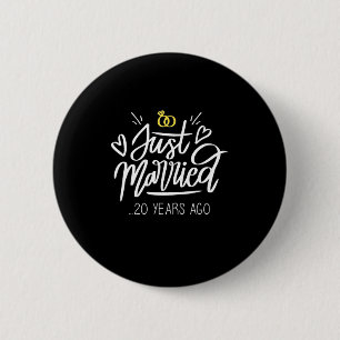 Badge Rond 5 Cm 20e anniversaire du Mariage