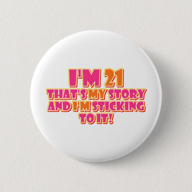 Badge Rond 5 Cm 21 Ans (Devant)