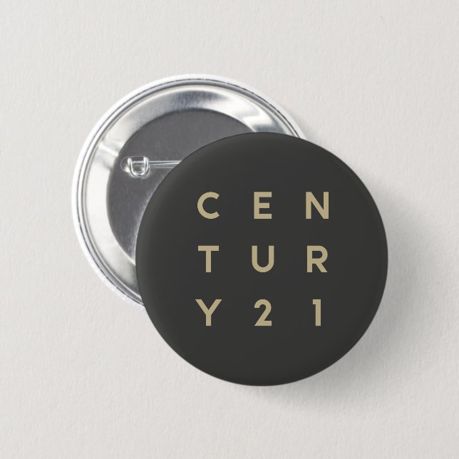 Badge Rond 5 Cm 21 Boutons du siècle génial (Devant & derrière)