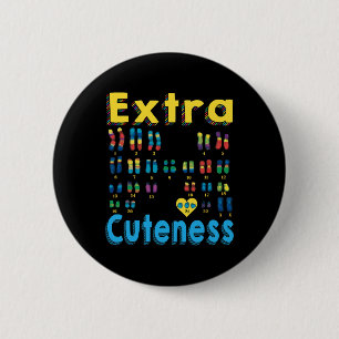 Badge Rond 5 Cm 21 Xx Extra Chromosome Girl World Syndrome Da
