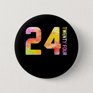 Badge Rond 5 Cm 24 Ans Vingt-quatre