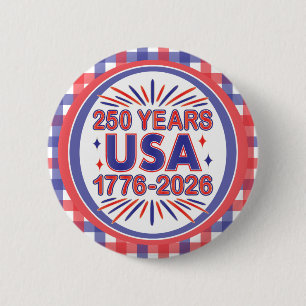 Badge Rond 5 Cm 250 ans États-Unis   1776–2026 Semiquincentenaire