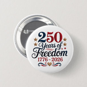 Badge Rond 5 Cm 250e anniversaire de l'Amérique Americana