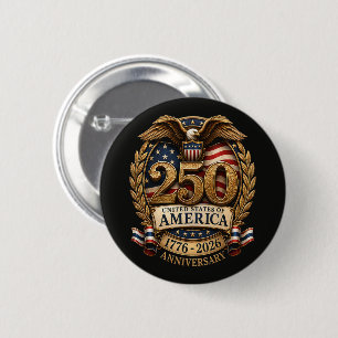 Badge Rond 5 Cm 250e anniversaire des États-Unis d'Amérique